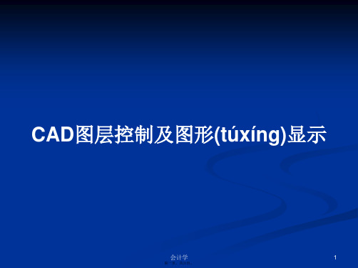 CAD图层控制及图形显示学习教案