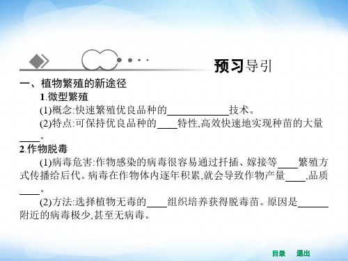 人教版高中生物选修三植物细胞工程的实际应用ppt课件