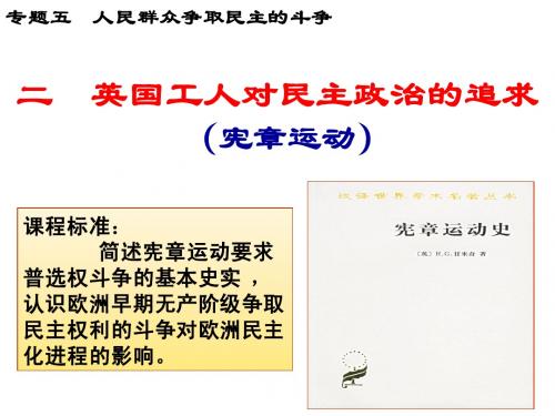 英国工人对民主政治的追求