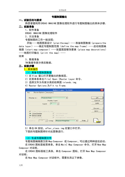 ERDAS专题制图输出