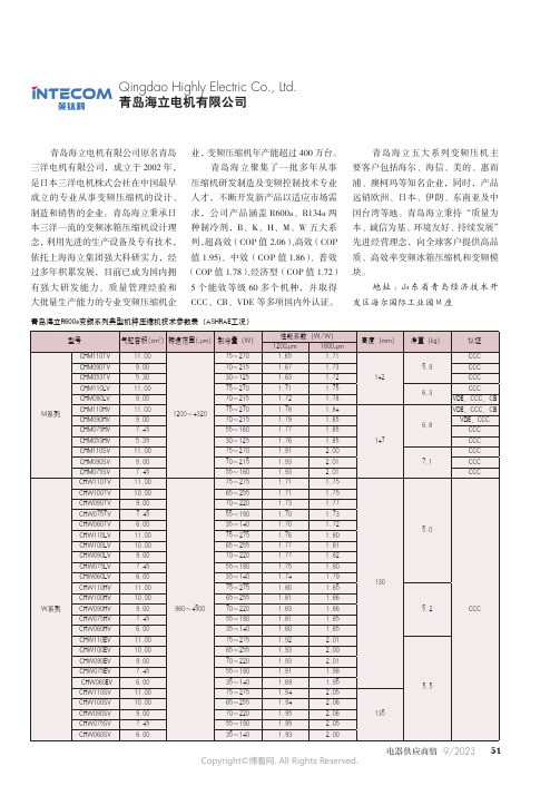 青岛海立电机有限公司