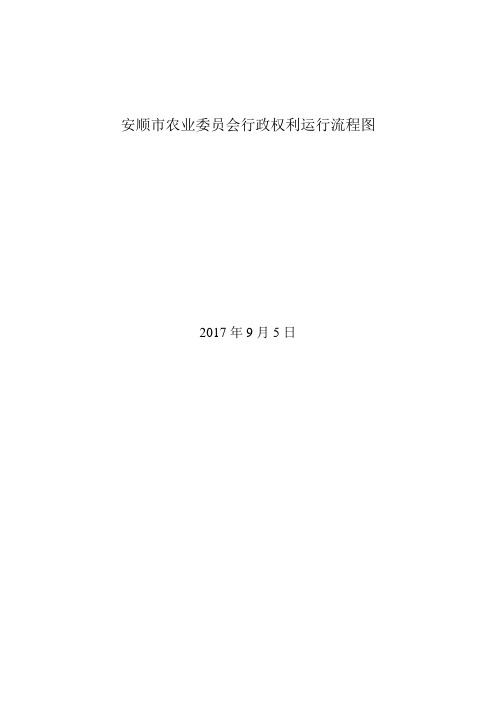 安顺农业委员会行政权利运行流程图