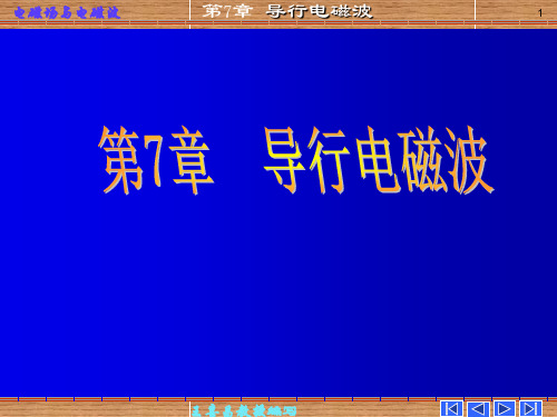 第七章 导行电磁波 电磁场与电磁波 课件 谢处方
