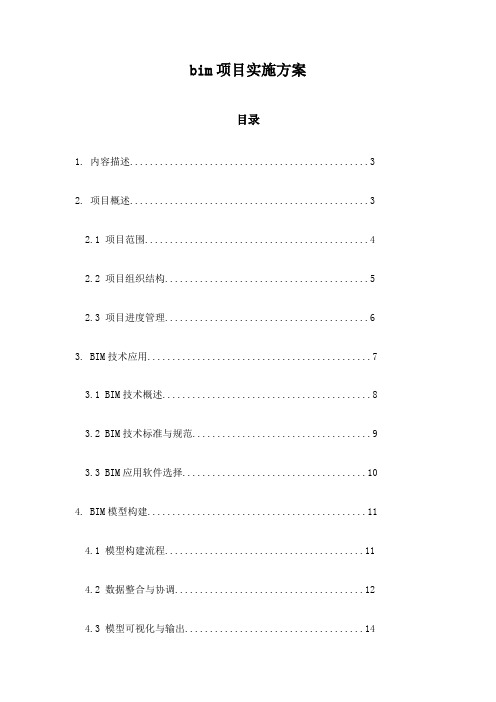 bim项目实施方案