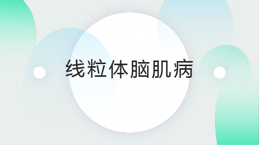 线粒体脑肌病.ppt