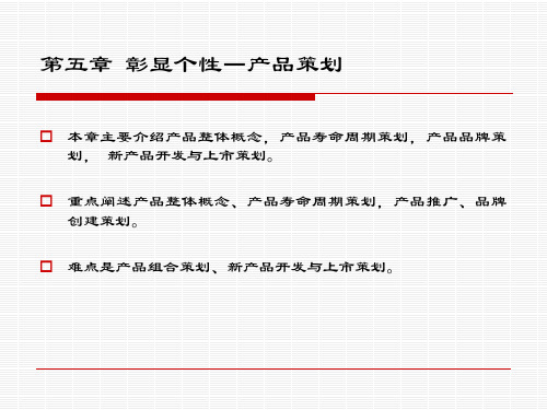 第5章 产品策划