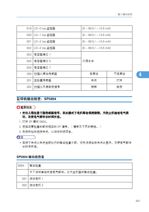 理光7500-输出检查