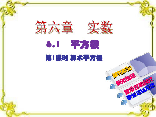 人教版七年级下数学第6章实数6.1平方根  算术平方根 课件 (2)