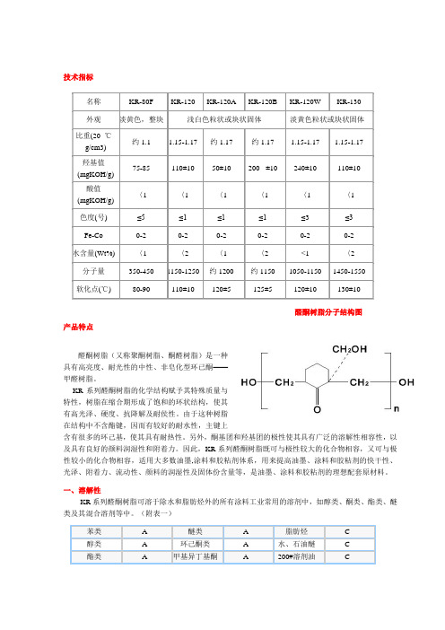 醛酮树脂KR-120