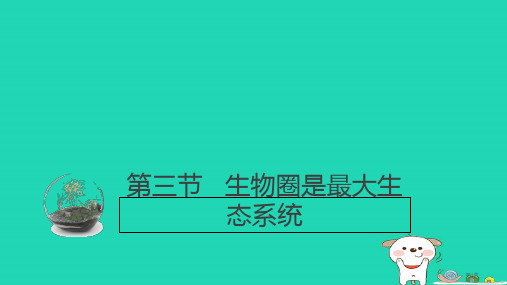 七年级生物上册1.2.3生物圈是最大的生态系统讲义