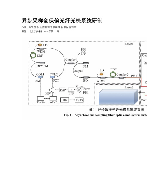 异步采样全保偏光纤光梳系统研制