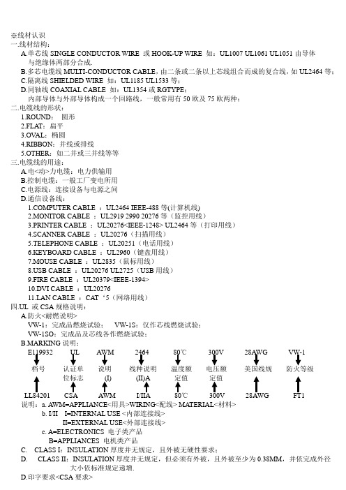 cable基础及生产设备技术