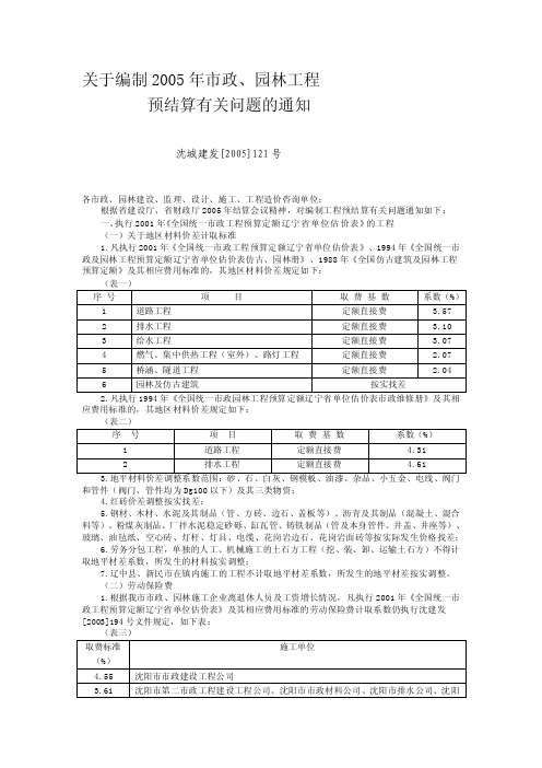 辽宁省取费标准[整理版]