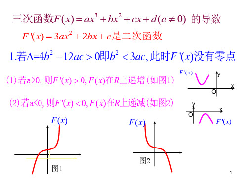 4.3.3三次函数的性质单调区间和极值