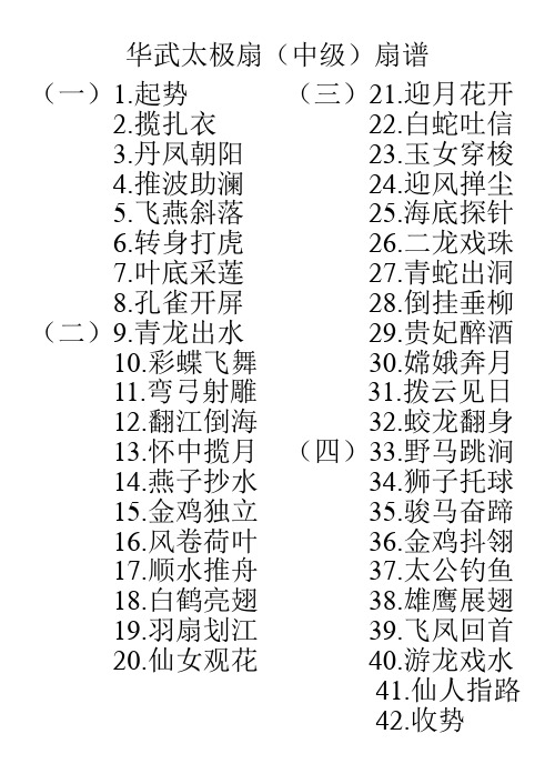 华武太极扇