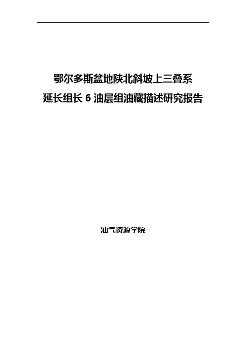 延长组长油层组