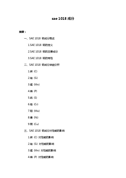 sae 1018成分