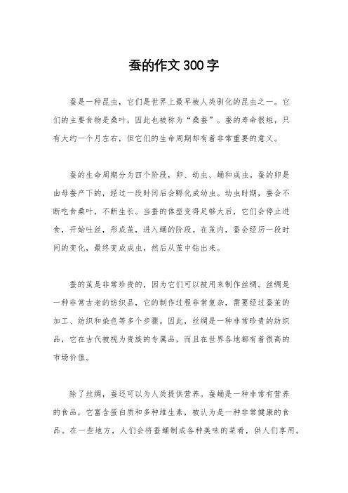 蚕的作文300字