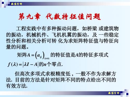 数值分析(29)代数特征值问题(幂法)