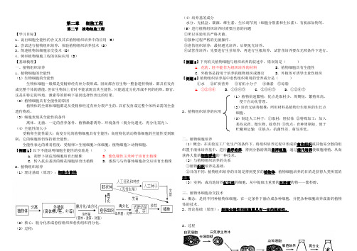 高中生物第二章细胞工程苏教版选修3