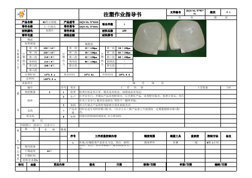 注塑作业指导书A