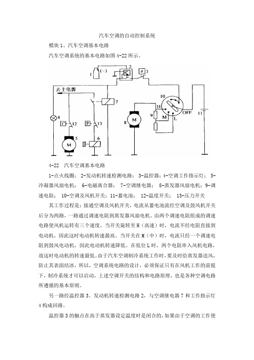 汽车空调的自动控制系统