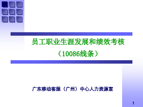 中国移动10086职业发展与绩效考核