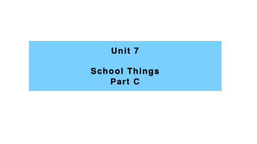 闽教版(MJ)三年级英语上册教学课件 Unit7 PareC 课件