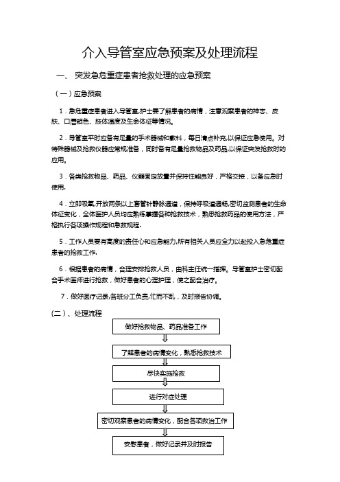 导管室应急预案【精选文档】