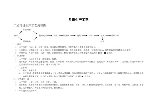 月饼生产工艺