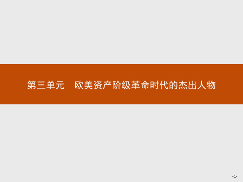 2019-2020学年高中历史人教版选修4课件：第三单元 第1课 英国革命的领导者克伦威尔 