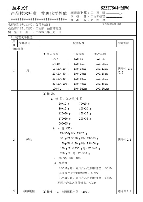 JS04-产品技术标准(物理化学性能)