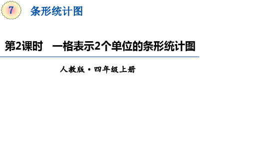 四年级上册数学课件-7.2《一格表示2个单位的条形统计图》