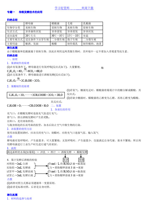 人教版试题试卷选修一综合复习要点与例题讲解 