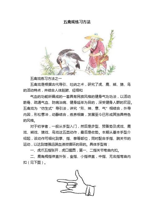 五禽戏练习方法