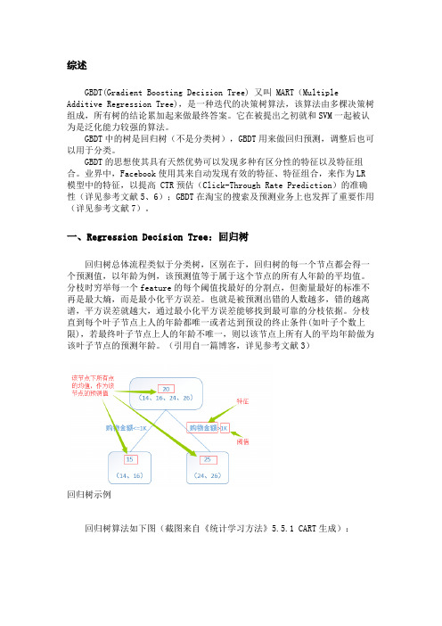 GBDT：梯度提升决策树