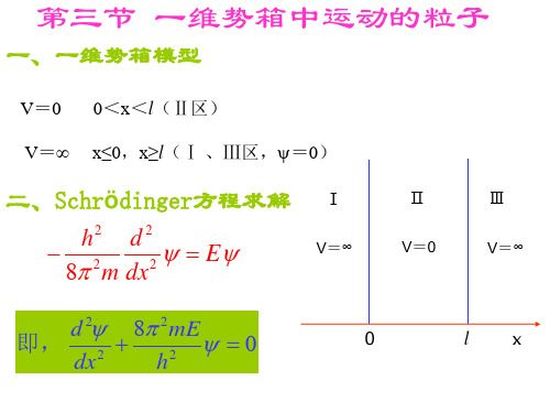 第三节 一维势箱中的粒子