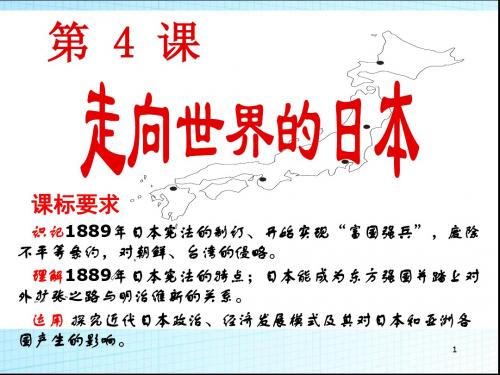 8.4《走向世界的日本》课件-(新人教版选修1) (1)