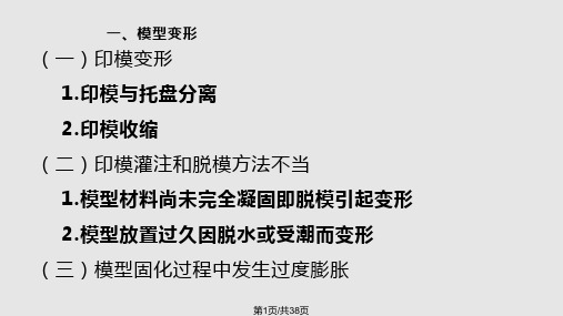 固定修复体制作及试戴中的常见问题及处理PPT课件