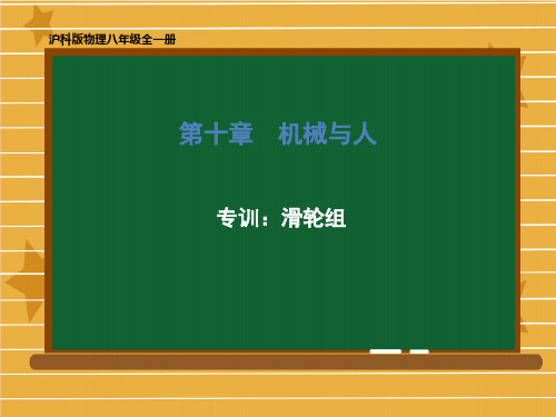 八年级物理沪科版全一册 第十章机械与人 专训：滑轮组 课件