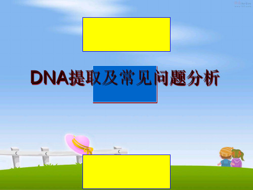 最新DNA提取及常见问题分析