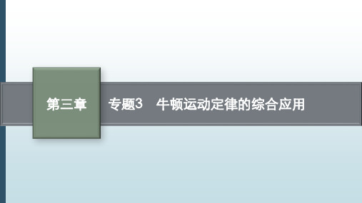 高考物理课程复习：牛顿运动定律的综合应用