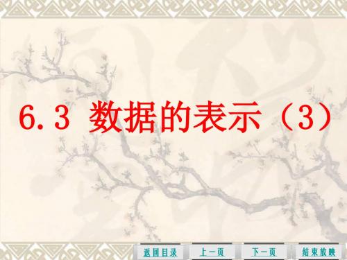 6.3数据的表示(3)