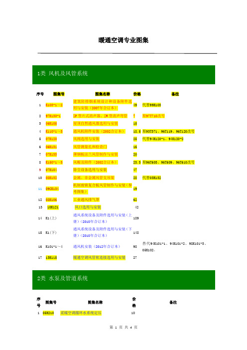 暖通空调专业图集