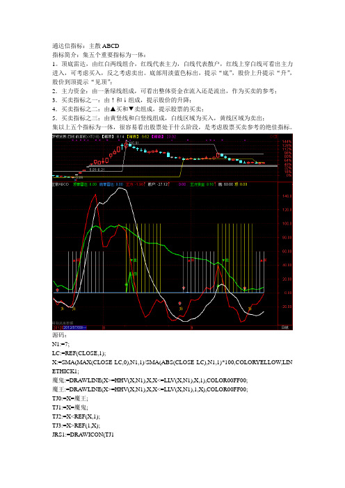 通达信指标：主散ABCD