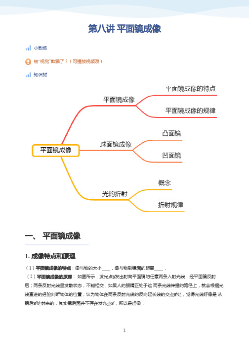 第8讲 平面镜成像-讲义(学生版)