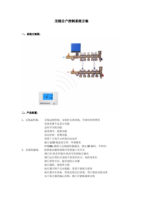 水采暖无线户控方案