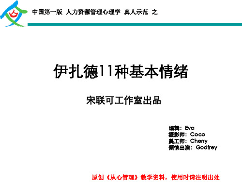 伊扎德11种基本情绪(真人示范)—宋联可工作室