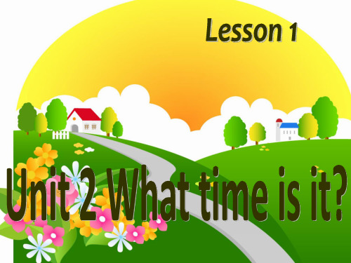 新人教版(PEP)小学四年级下册英语课件 Unit 2 What time is it (34)