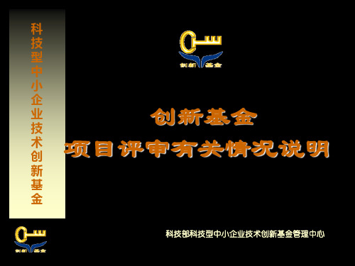 创新基金项目评审有关情况说明 共32页